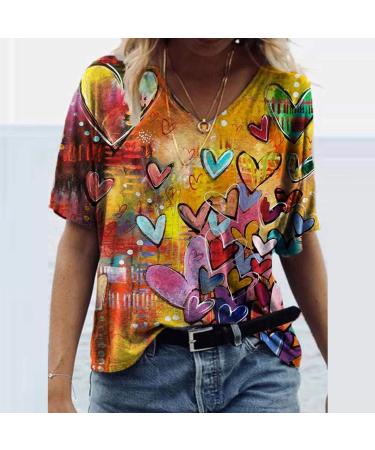 Women's World Map Graphic Printed T-Shirt - Yellow XX-Large - Buy Online on GoSupps.com