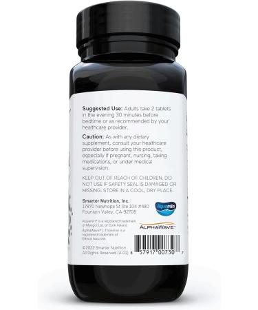 Smarter Nutrition Multi-Active Magnesium + AlphaWave(TM) L-Theanine - Enhanced Absorption - 60 Tablets - Buy Online on GoSupps.com