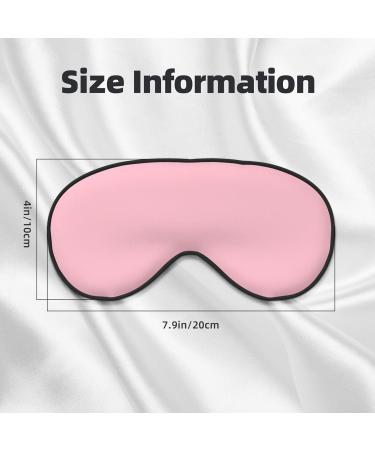 Solid Color Pink Eye Mask - Soft Adjustable Nighttime Comfort for Men & Women - International Shipping - Buy Online on GoSupps.com