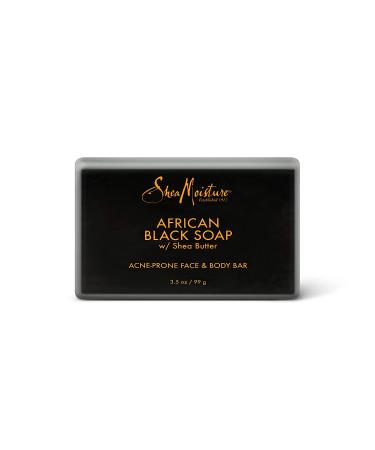 SheaMoisture African Black Soap Bar for Oily Skin | 3.5 oz (Pack of 4) - Paraben Free Facial Cleanser - Buy Online on GoSupps.com