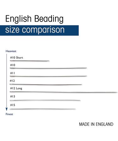 The Beadsmith English Beading Needles Size 10 - 4 Needles per Card | Made in England for Loom Weaving & Jewelry Making with Seed Beads - Buy Online on GoSupps.com