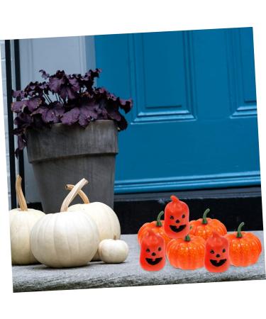 HOMSFOU Foam Pumpkin Decor 10pcs cupboard halloween Photography Props Halloween Ornament Halloween Ornament Halloween Adornment stick Expandable pumpkin flower decorations bouquet - Buy Online on GoSupps.com
