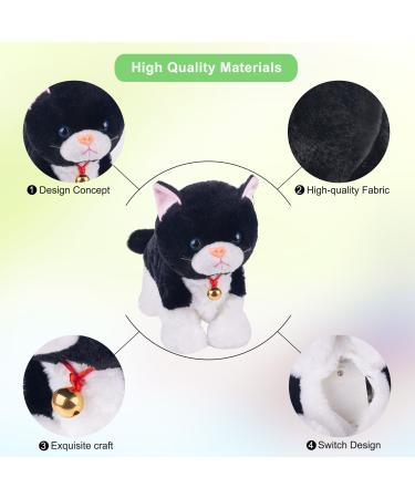 Interactive Black Plush Robot Cat Stuffed Animal Toy | Animated Pet Cat for Girls | Touch Control Electronic Kitten | 12 Large - Buy Online on GoSupps.com