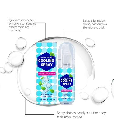 Spray rafra chissant avec refroidissement imm diat Spray rafra chissant pour temps chaud formule sans alcool avec ar me de menthe fra che (1pc 50ml) 1pc 50 ml (Lot de 1) - Buy Online on GoSupps.com