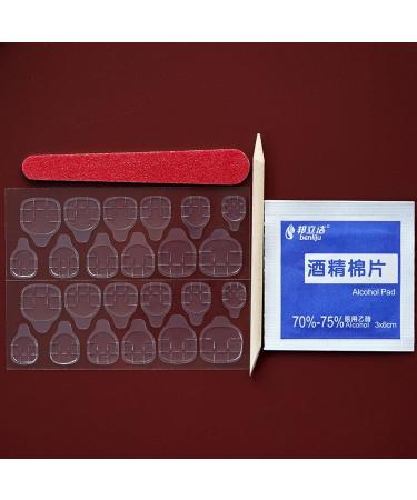 Santa Claus Fake Nails | 24 Self-Adhesive Short French Nail Art for Women & Girls - International Shipping - Buy Online on GoSupps.com