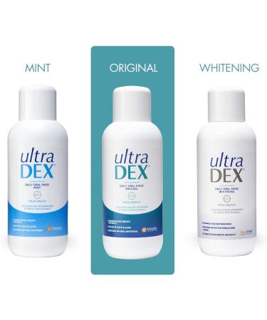 UltraDEX Daily Oral Rinse Original 6 x 500ml - Fresh Breath Mouthwash - Buy Online on GoSupps.com