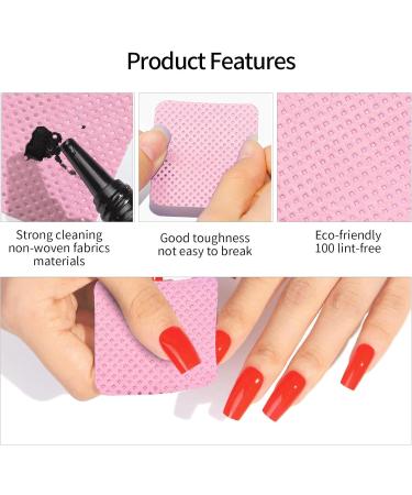 Siopob Lint Nail Wipes - 200 Polish Remover Pads Non-Woven Cleaning Wipes For Nails - Cleaning Wipes Sof-t And Square Lint Wipes For Lash Glue Nail Polish Remover Pads - Buy Online on GoSupps.com