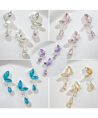 10x/Pack Butterfly Wing Nails Charm Butterfly Pendants Charm Decorations Dangle Nails Charm Nails Supplies Hy4364 - Buy Online on GoSupps.com
