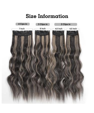 Yddm 24-Inch Wavy Clip-In Hair Extensions - 4PCS Realistic Synthetic Hair for Women | Affordable Full-Head Volume & Easy Application - Buy Online on GoSupps.com