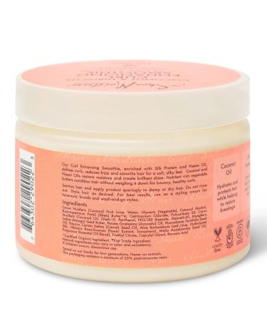 Shea Moisture Coconut & Hibiscus Curl Enhancing Smoothie 12 Fl Oz - Sulfate & Paraben Free Anti-Frizz Hair Cream with Shea Butter for Moisture & Shine - Buy Online on GoSupps.com