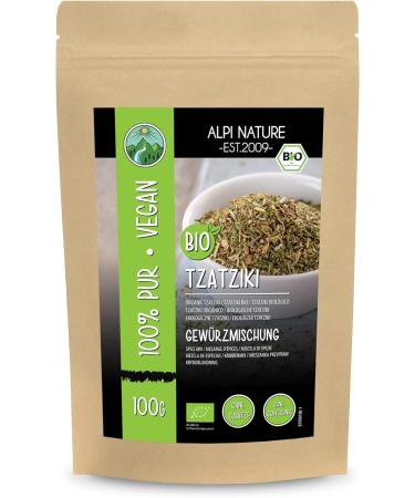 Organic Tzatziki Spice Mix - 100% Natural Greek Ingredients for Gyros, Salad, and Bread | 100g (3.5oz) - Buy Online on GoSupps.com