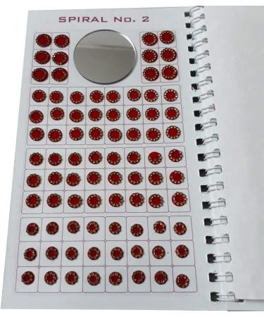 960 Indian Velvet Stylish Bindi Booklet Fashion Beautiful Round Stones Bindi Book For women Crystal bindi - Buy Online on GoSupps.com