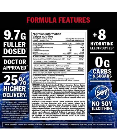 MUTANT BCAA 9.7 Sweet Iced Tea 1044g Powder - Amino Acid & Electrolyte Support - Buy Online on GoSupps.com