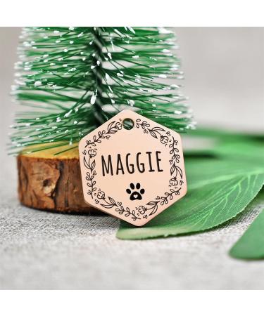 Custom Dog Tags  Funny Double Sided Deep Engraved Stainless Steel Pet Id Tags for Dogs  Cat & Dog Collar Charm Microchips  Lightweight Sturdy Cute Cat Id Tags  Personalized Dog Name Tags Hexagon - Buy Online on GoSupps.com