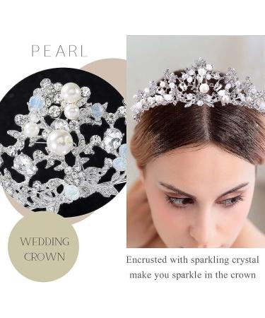 Uranian Silver Crowns and Tiaras - Bridal Wedding Accessories for Women and Girls - Buy Online on GoSupps.com