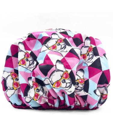 Reusable Nylon Shower Cap - Oversized, Waterproof, Reversible Hair Cap for All Lengths | Socialite Ay Chihuahua - Buy Online on GoSupps.com