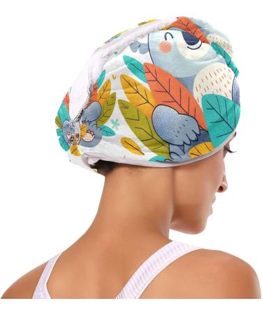 Koala Rainbow Leaf Hair Towel 2 Pack - Super Absorbent Quick Dry Hair Turbans for Women & Girls - Buy Online on GoSupps.com
