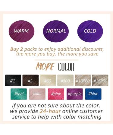 Runature Purple Hair Recovery Remy I Tip Extensions - 50cm 20 Inch Real Hair Bonding Extensions for Smooth Hair #Purple - Buy Online on GoSupps.com