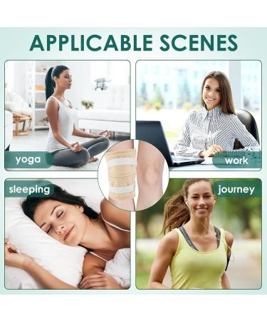 Eummy 4Pcs Elbow Oil Pack Set Washable Reusable Leg Essential Oil Wrap Mess-Free Oil Pack Wrap with Adjustable Elastic Straps Soft Bamboo Flannel Oil Pack Leak-Proof for Elbow Leg Arm Picture money khaki - Buy Online on GoSupps.com