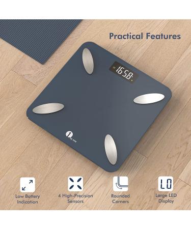 1 BY ONE Smart Body Fat Scale - Digital Bathroom Weight Scale with Bluetooth - 400 lb Capacity - Buy Online on GoSupps.com