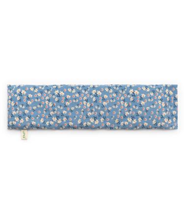 Cherry Stone Cushion for Microwave 100% Cotton Heat Cushion Made of Piquet Fabric Separate Chambers Cherry Stone Cushion Scarf 45 x 13 cm Blue Cherry Stone Scarf Blue