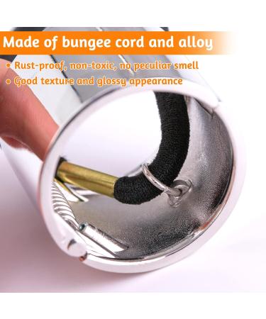 4-Piece Metal Hair Cuff Set - Stylish Ponytail Holders in Black Silver Gold & Rose Gold | Fashion Accessories for Women & Girls - Buy Online on GoSupps.com