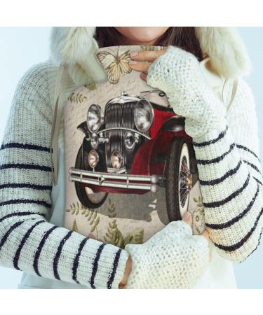 Retro-Style Fluffy Hot Water Bottle | 2L Capacity | Cozy Pain Relief for Back Neck & Shoulders - Buy Online on GoSupps.com