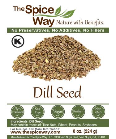 The Spice Way Dill Seed - 8 oz for Pickling, Pasta, Salads & Soups - Buy Online on GoSupps.com