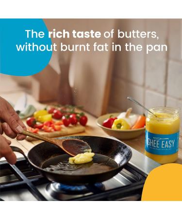Ghee Easy 1250g Bio Ghee from Grass-Fed Cows - Highly Pure Authentic Ayurvedic Ghee Without Additives - Certified Organic & Biodynamic - Free from Lactose and Gluten - 100% European Plain Ghee 1250g - Buy Online on GoSupps.com