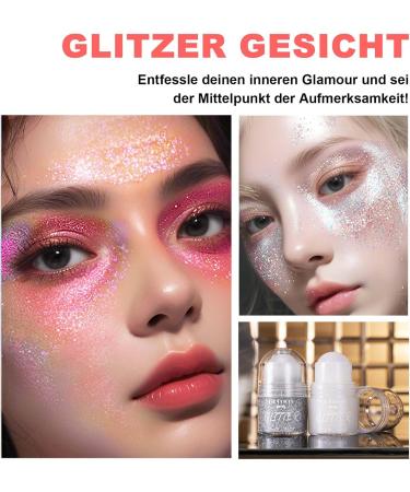  EONFAVE EONFAVE Shimmer Sequins Face Glitter Roll-On Glitter Body Gel Liquid Festival Accessories (02) - Buy Online on GoSupps.com