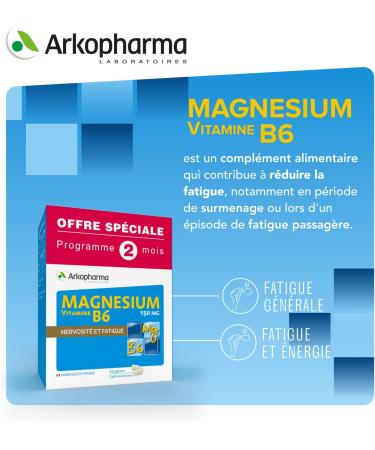 Arkopharma Magnesium/Vitamin B6 - Buy Online on GoSupps.com