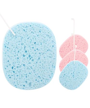FRCOLOR 16 Pcs Exfoliating Bath Sponges for Cleansing & Scrubbing | PVA Loofah with Lanyard - Ideal for Face & Baby Care | International Shipping Available - Buy Online on GoSupps.com