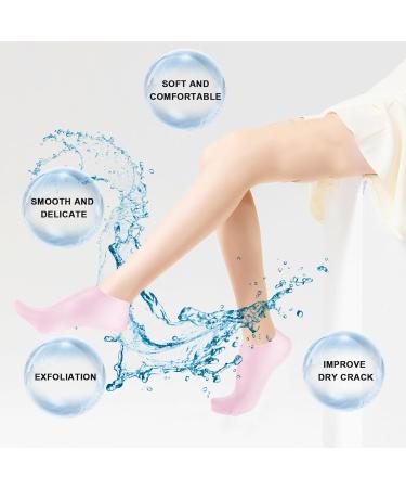 2 Pairs Silicone Socks for Cracked Feet Women Foot Spa Pedicure Silicone Socks Soft Gel Sock Moisturizing Foot Socks for Dry Cracked Heel Soften Calluses Anti-Slip Aloe Sock for Rough Skin - Buy Online on GoSupps.com