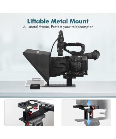 Desview T12 12.5 Teleprompter for DSLR: Aluminum Frame, Beam Splitter Glass, Wide Angle, Ideal for Studio, Video, Live Streaming - Buy Online on GoSupps.com
