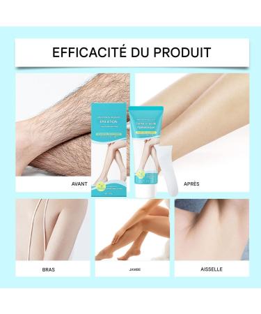 Hair Removal Cream - Hair Removal for Sensitive Skin Instant Lightening Formula for Body Hair Removal Suitable for Face Legs and Intimate Areas - Buy Online on GoSupps.com