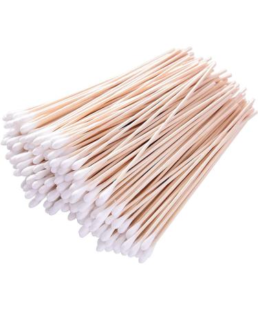 6’’ Long Cotton Swabs 50pcs for Makeup, Gun Cleaning or Pets Care