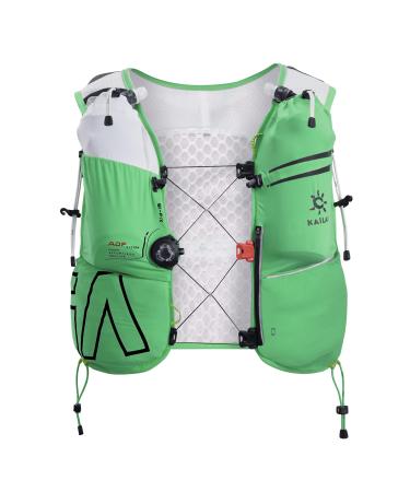 KAILAS Running Vest Hydration Pack 5L/8L/13L Lightweight with Two Soft Flasks for Trail Running Hiking Cycling Qingcan Green 8L-XL