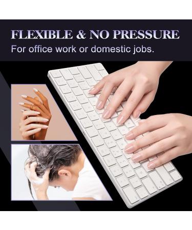 Gelike XS Almond Short Nail Tips Set - 240 Pieces | Full Cover False Nails for Nail Art - 12 Sizes PMMA Pre-Buffed Gel Tips - Buy Online on GoSupps.com