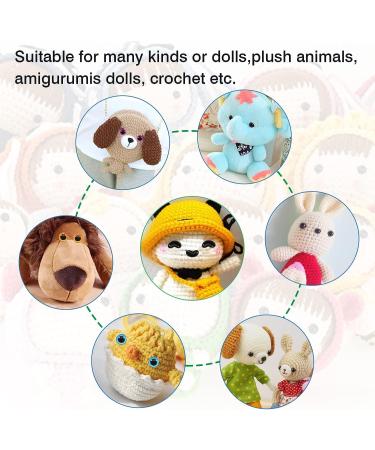 TOAOB 780pcs Black Plastic Safety Eyes Set for Stuffed Animals - Colorful Craft Eyes & Noses 6mm-12mm - Buy Online on GoSupps.com