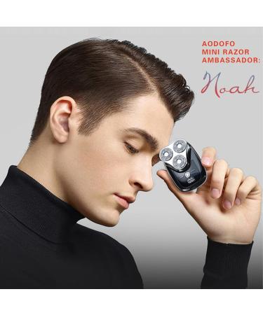 Rechargeable Mini Shaver for Men - Portable USB Type C Wet & Dry Cordless Waterproof 3D Magnetic Floating Head - Buy Online on GoSupps.com