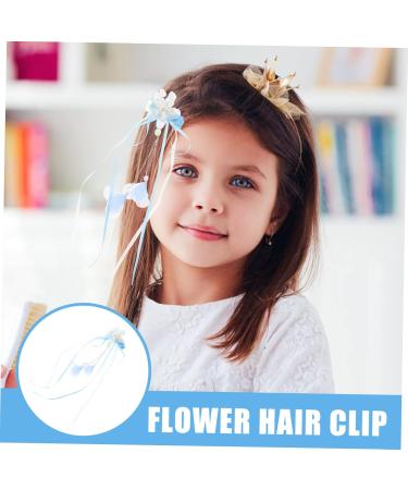 Beaupretty 5 Pairs tassel flower hair clip hair accessories for kids flower headpiece kids hair accessories flower hair accessories blue hair accessories hair clips big flower hairpin child - Buy Online on GoSupps.com