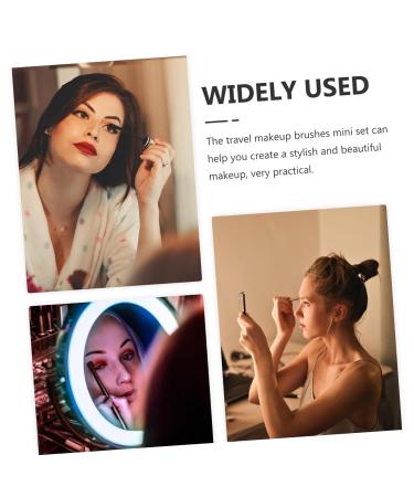 FRCOLOR 10 Pcs Makeup Brush Set | Lint-Free Pads Contouring & Blending Brushes Travel Tote Bag | Perfect for Eyeshadow Blush & More - International Shipping - Buy Online on GoSupps.com