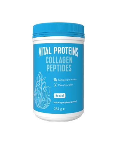Vital protein collages peptides powder |Tasteful collagen hydrolysate |without additives |Easy preparation soluble in warm or cold foods284g 284 g (1 Pack)