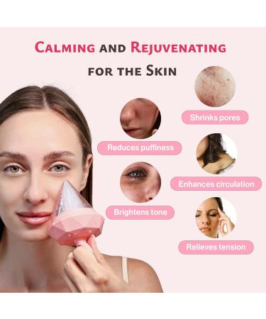 Rena Chris Diamond Ice Roller for Face - De-Puff Eye Bags & Massage Tool - Reusable Silicone Mold & Face Wash Wristband - Skin Care for Women (Pink - Buy Online on GoSupps.com