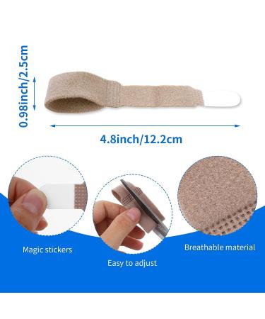 WLLHYF 10 PCS Fabric Finger Toe Wraps - Cushioned Bandages for Sprained & Broken Toes - Buy Online on GoSupps.com