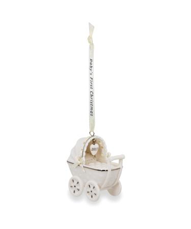 Hallmark Keepsake 2017 Baby's First Christmas Dated Porcelain Christmas Ornament