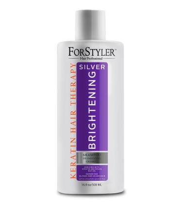 ForStyler- Silver Brightening Shampoo repair for Blonde and Silver Hair 16.9oz/500ml