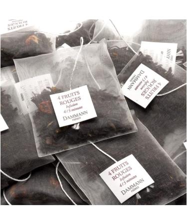  ANTICO CAFFE' NOVECENTO Dammann Brothers | Black Tea & Red Fruits | Red Fruit Flavored Red Tea - 24 Bags (48 Gr) Tea Bag Packs | Strawberry and Currant Tea | Fruit Tea Collection - Buy Online on GoSupps.com