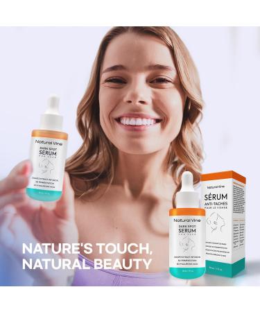Natural Vine Dark Spot Serum: Dark Spot Remover for Face with Grape Extract Fermentation Complex Hyaluronic Acid & Vitamin E 1 FL OZ / 30mL 1 Fl Oz (Pack of 1) - Buy Online on GoSupps.com
