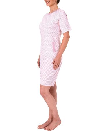 Normann Care Nursing Overall for Women - 1/2 Sleeve Zip Back & Leg - XL Rose | International Shipping Available - Buy Online on GoSupps.com